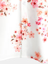 Men's Floral Print Short Sleeve Pink Cherry Blossoms Flower Button Up Hawaiian Shirt