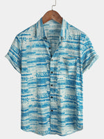 Bundle Of 3 | Men's Casual Retro Holiday Pocket Short Sleeve Shirts