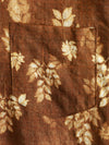 Men's Vintage Beach Pocket Vacation Brown Hawaiian Aloha Floral Shirt