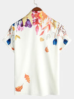 Bundle Of 4 | Men's Flower Print Hawaiian Short Sleeve Shirts