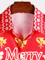 Men's Ugly Christmas Print Hawaiian Shirt