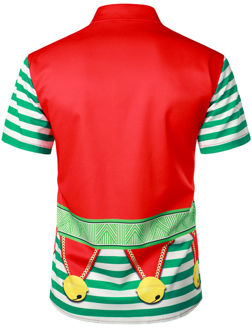 Men's Christmas Themed Top Funny Alpaca Costume Short Sleeve Shirt