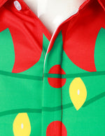 Men's Funny Christmas Elf Xmas Lights Long Sleeve Shirt