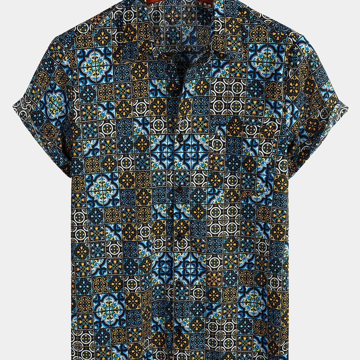 Men's Vintage Pocket Short Sleeve Shirt