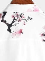 Bundle Of 4 | Men's Floral Print Short Sleeve Summer Flower Button Up Hawaiian Shirts