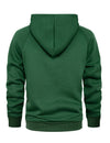 Men's Solid Long Sleeve Pullover Fall Winter Hoodie Sweatshirts With Pocket