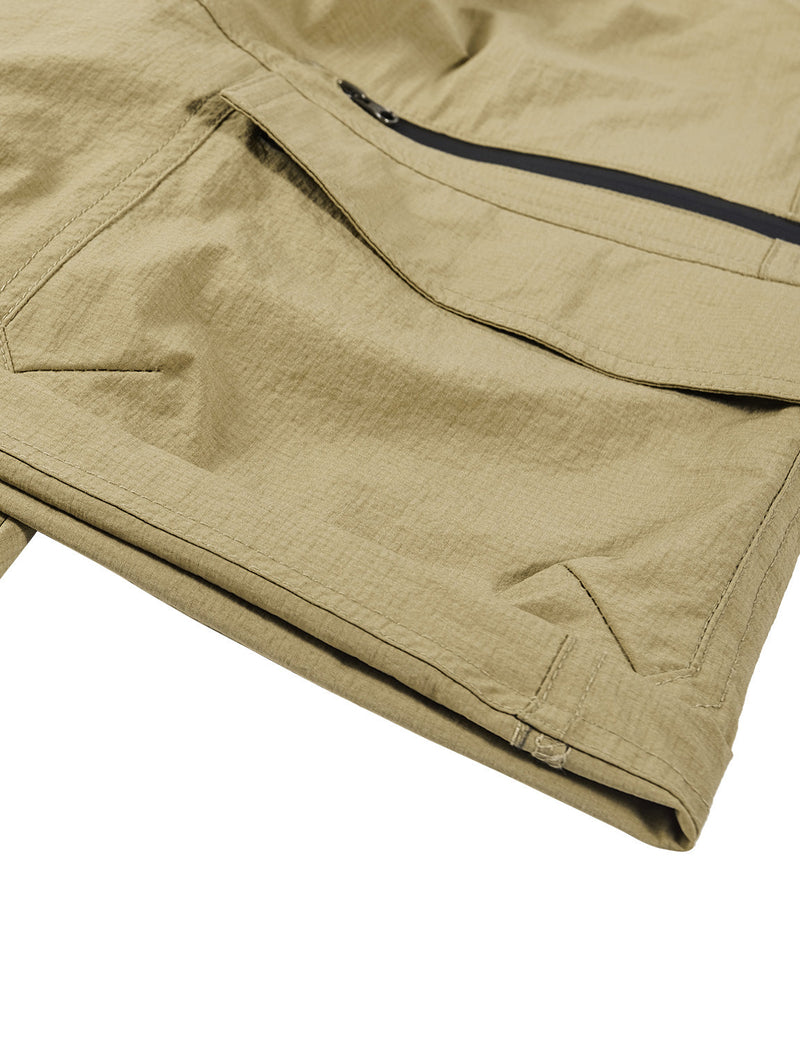 Men's Lightweight Multi-Pocket Quick Dry Casual Work Hiking Working Cargo Shorts