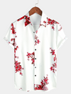 Bundle Of 3 | Men's Floral Printed Button Up Short Sleeve Casual Shirts