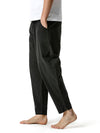 Men's Cotton Loose Casual Lightweight Elastic Waist Pants