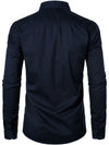 Men's Long Sleeve Lapel Pocket Cotton Army Outdoor Casual Shirt