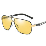 Men's Polarized Fashion Aluminum Magnesium Temple Square Sunglasses