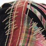Men's cotton adjustable casual embroidered plaid fashion cap