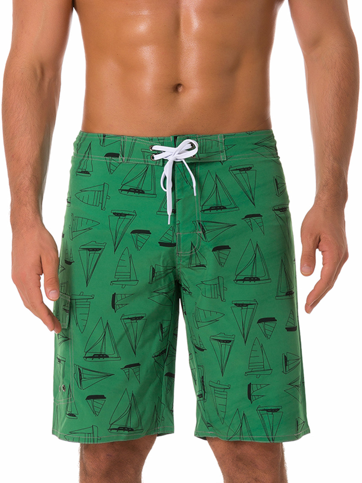 Men's Casual Multicolor Striped Summer Shorts Swimming Trunks