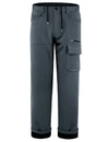 Men's Windproof Fleece Thickened  Outdoor Work Hiking Trousers Multi-Pocket Sport Cargo Pants