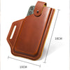 Men’s Leather 6.3 Inch Phone Holder EDC Case Waist Belt Bag