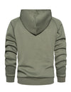 Men's Solid Long Sleeve Pullover Fall Winter Hoodie Sweatshirts With Pocket