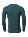 Men's Casual Solid Color Long Sleeve T-shirt