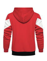 Men's Color Block Long Sleeve Sweatshirt Casual Full- Zip Hoodie