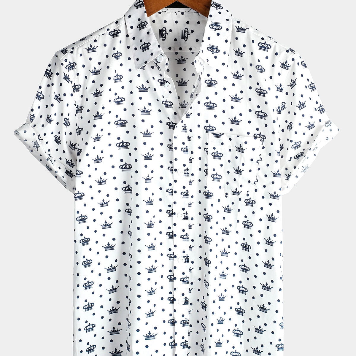 Men's Casual Pocket Short Sleeve Cotton Shirt