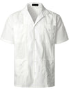 Men's Solid Color Tropical Hawaiian Cotton Shirt