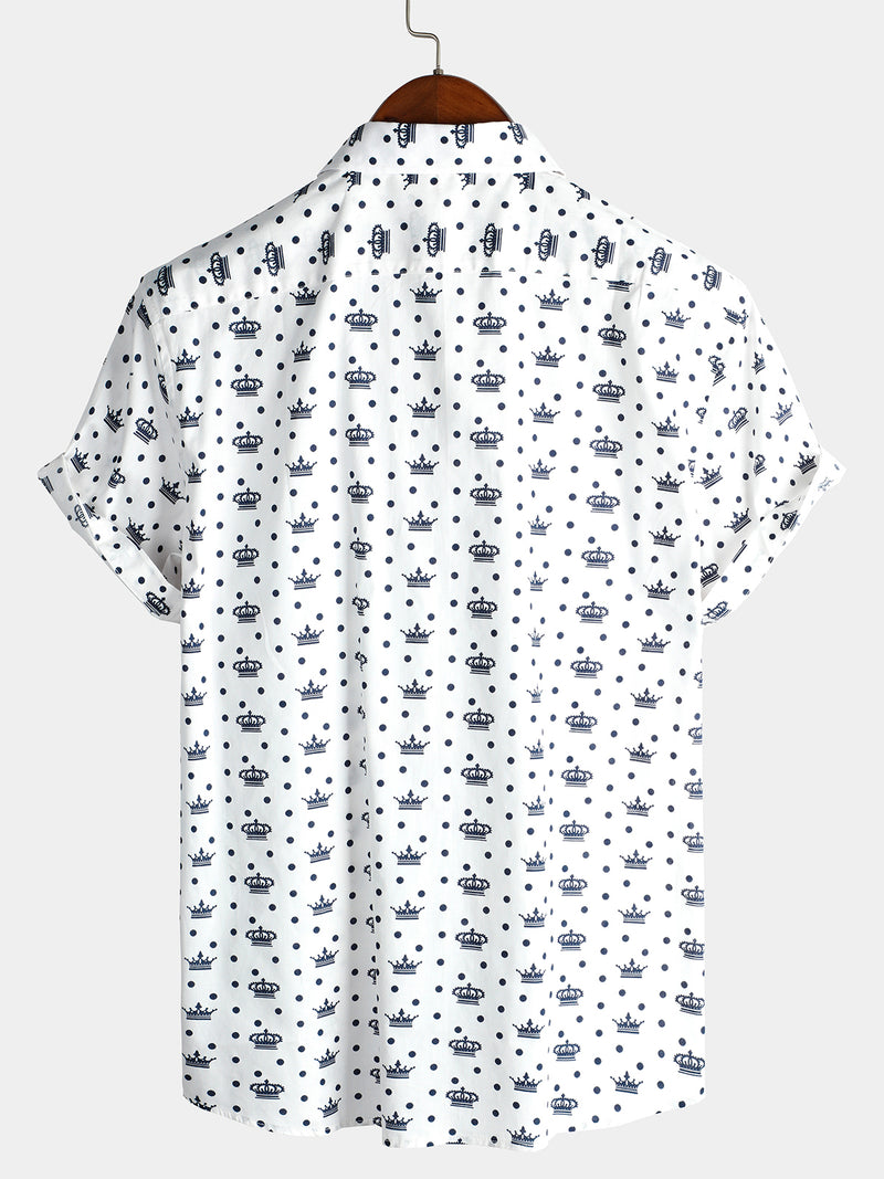 Men's Casual Pocket Short Sleeve Cotton Shirt