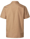 Men's Solid Color Cotton Short Sleeve Shirt