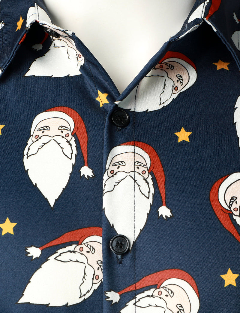 Bundle Of 2 | Men's Santa Christmas Vacation Short Sleeve Shirts