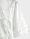 Men's Jacquard Vintage Elegant Button Up Pocket Short Sleeve Casual Shirt