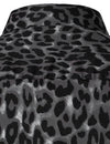 Men's Grey Snow Leopard Print Animal Casual Rock Cool Cotton Long Sleeve Shirt
