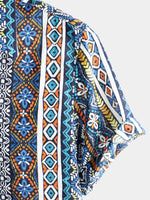 Men's Boho Short Sleeve Retro Shirt