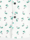 Men's Cotton Parrot Print Cute Animal Breathable Vacation Casual Short Sleeve Shirt