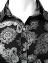 Men's Paisley Print Long Sleeve Shirt