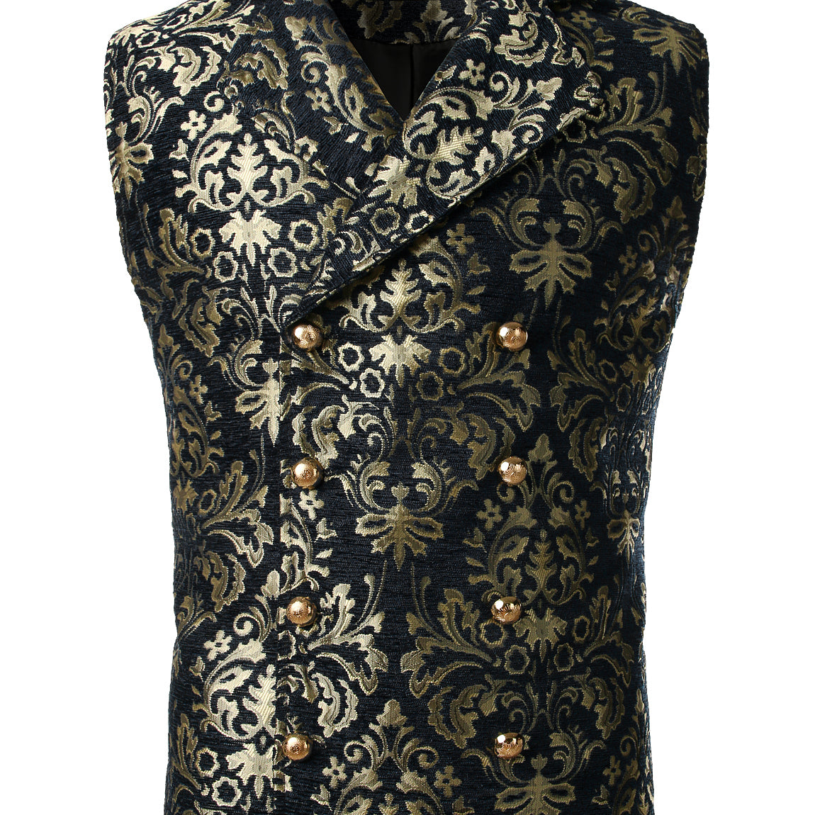Men's Victorian Double Breasted Vest Gothic Steampunk Red Waistcoat