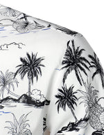 Bundle Of 2 | Men's Tropical Plant Print Aloha Short Sleeve Hawaiian Shirts