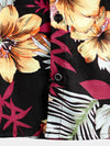 Men's Flower Print Tropical Hawaiian Short Sleeve Shirt