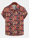 Men's Vintage Short Sleeve Cotton Shirt