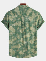 Bundle Of 2 | Men's Casual Retro Holiday Pocket Short Sleeve Shirts