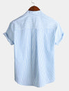 Bundle Of 4 | Men's Casual Button Cotton Short Sleeve Shirts
