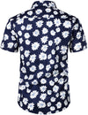 Men's Cotton Daisy Hawaiian Shirt & Shorts Set
