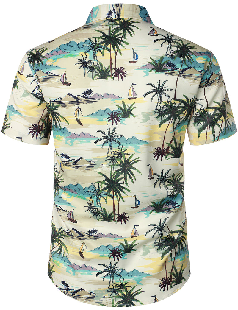 Men's Summer Casual Hawaiian Shirt & Shorts Set