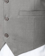 Mens V-Neck Formal Suit Vest Slim Fit Dress Vest Wedding Waistcoat for Tuxedo