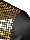 Men's Disco Party Sequins Short Sleeve Shirt