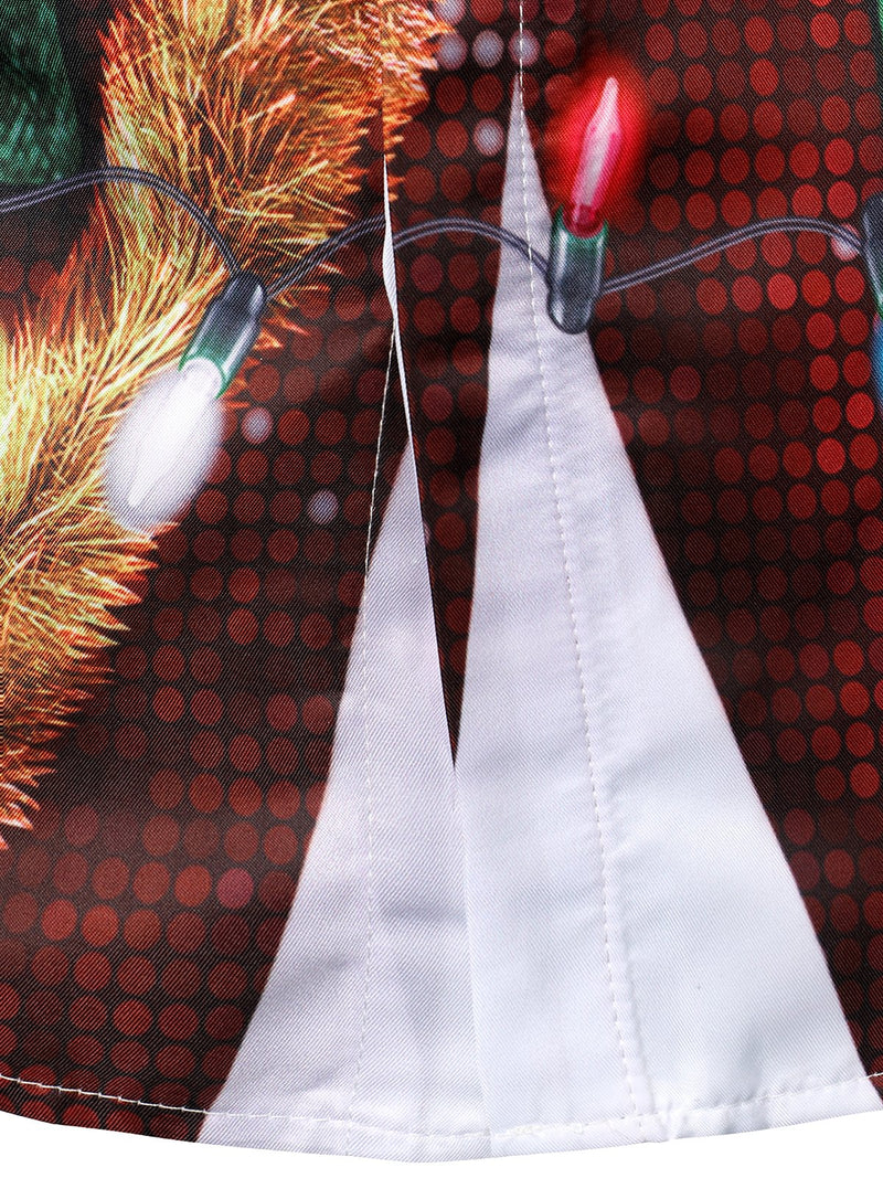 Bundle Of 3 | Men's Christmas Print Regular Fit Long Sleeve Shirt