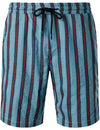 Men's Casual Striped Hawaiian Shirt & Shorts Set