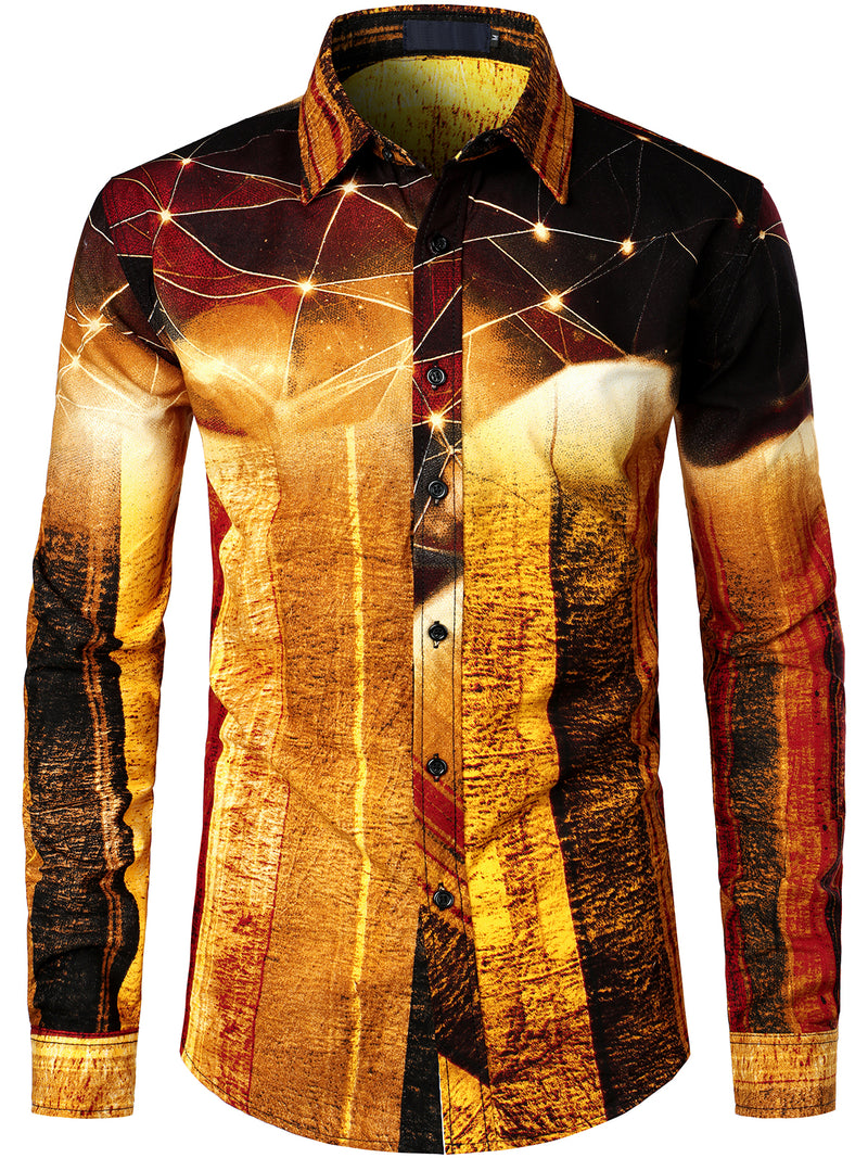 Men's Casual Long Sleeve Cotton Shirt