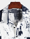 Men's Retro Short Sleeve Holiday Casual Shirt