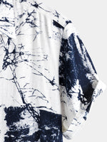 Men's Retro Short Sleeve Holiday Casual Shirt