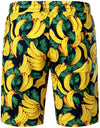Men's Banana Print Cotton Hawaiian Shirt & Shorts Set