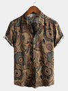 Bundle Of 2 | Men's Casual Vintage Cotton Short Sleeve Shirts