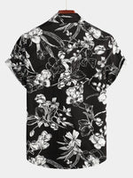 Bundle Of 3 | Men's Hawaiian Casual Flower Print Short Sleeve Shirts